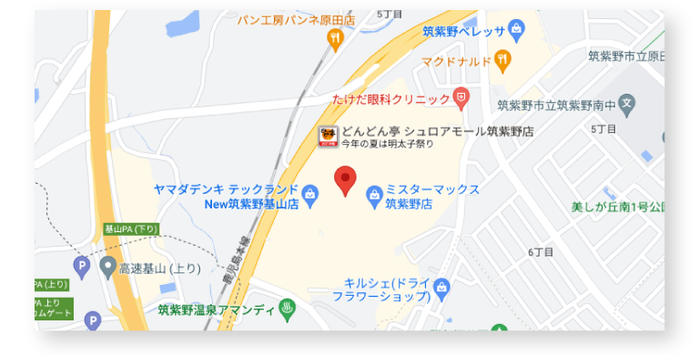 エックス筑紫野店 マップ